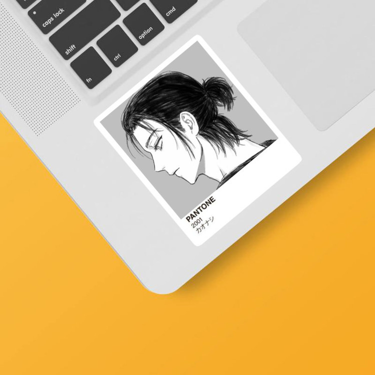 استیکر لپ تاپ و موبایل بووم طرح ارن یگر مدل پنتون کد M32