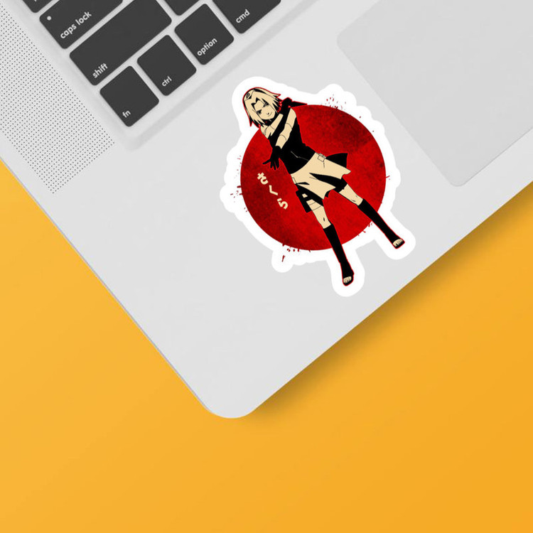 استیکر لپ تاپ و موبایل بووم طرح ناروتو مدل ساکورا کد M41