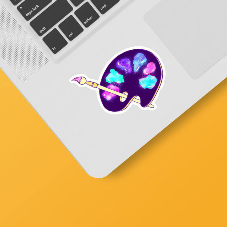 استیکر لپ تاپ و موبایل بووم طرح بووم نقاشی کد N42