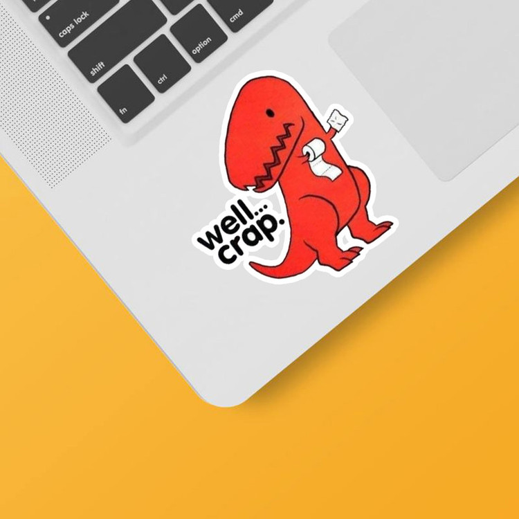 استیکر لپ تاپ و موبایل بووم طرح Trex کد M8