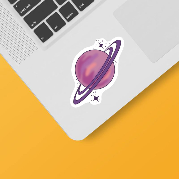استیکر لپ تاپ و موبایل بووم طرح سیاره کد N20