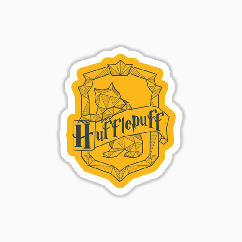 استیکر لپ تاپ و موبایل بووم طرح هری پاتر مدل hufflepof کد 144