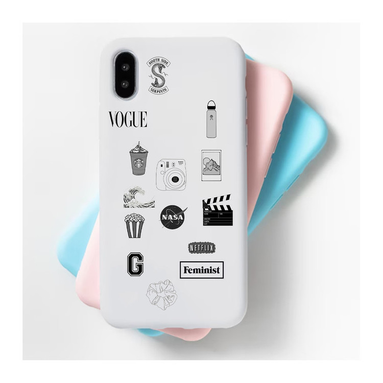 استیکر لپ تاپ و موبایل گوفی طرح آلستار مدل vogue کد NASA 42 مجموعه 15 عددی