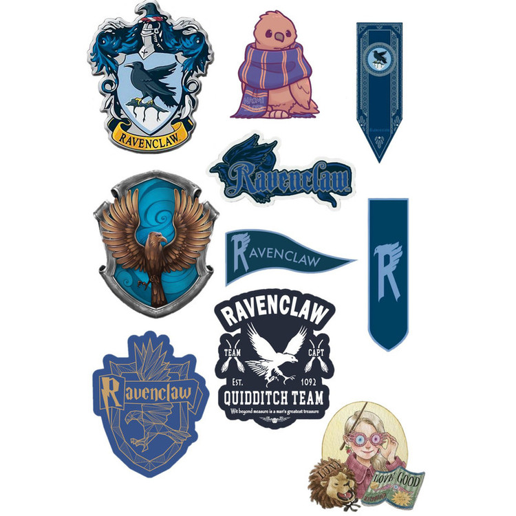 استیکر لپ تاپ و موبایل گوفی طرح هری پاتر ریونکلا مدل RavenClaw 2 مجموعه 10 عددی