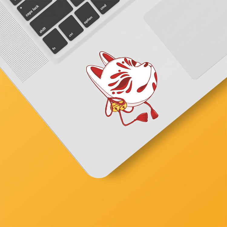 استیکر لپ تاپ و موبایل بووم طرح نقاب روباه کد MM53