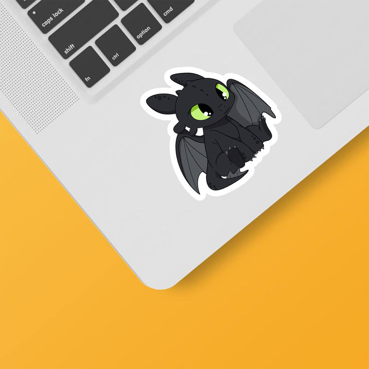 استیکر لپ تاپ و موبایل بووم طرح بی دندون کد MR8