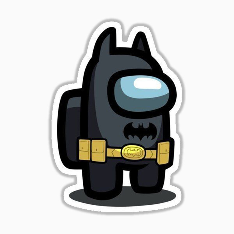 استیکر لپ تاپ و موبایل بووم طرح امانگ آس مدل Batman کد MR5