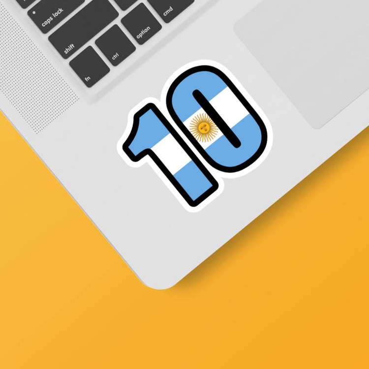استیکر لپ تاپ و موبایل بووم طرح شماره10 مدل Messi کد MR38