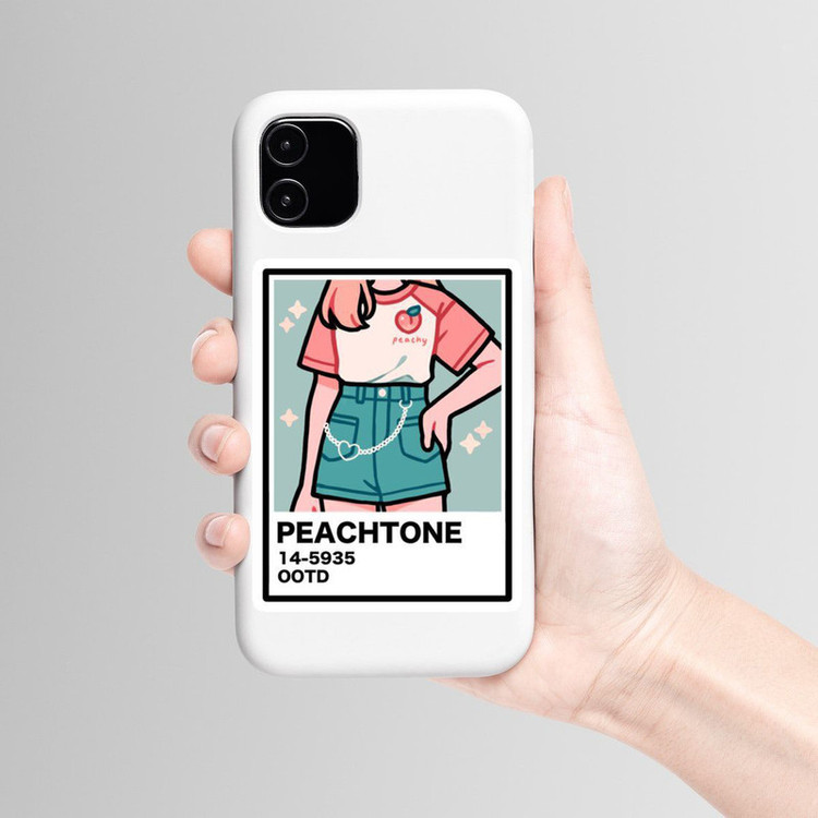 استیکر لپ تاپ و موبایل بووم طرح نقاشی پنتون مدل Peachtone کد MR27