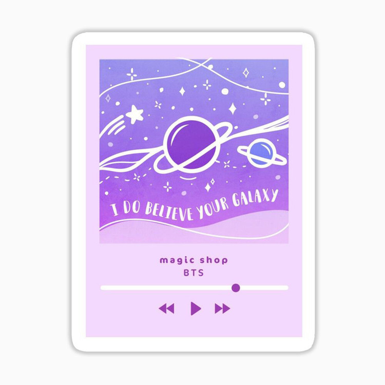 استیکر لپ تاپ و موبایل بووم طرح موسیقی مدل magic shop کد MR24