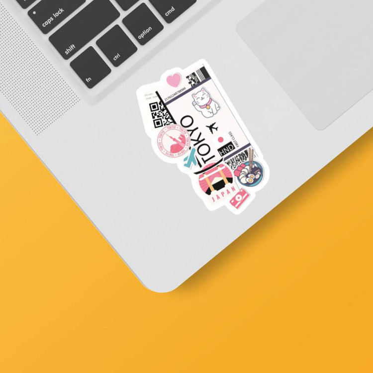 استیکر لپ تاپ و موبایل بووم طرح بیلیط توکیو کد mr6