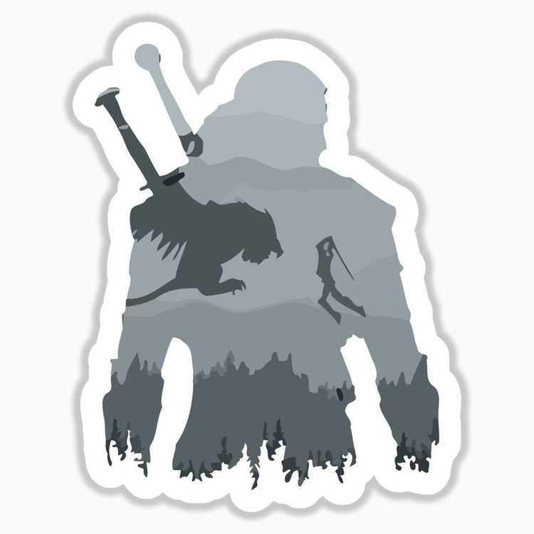 استیکر لپ تاپ و موبایل بووم طرح سریال ویچر کد mm18