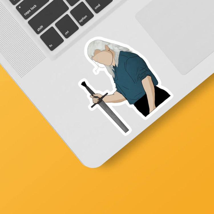 استیکر لپ تاپ و موبایل بووم طرح سریال ویچر کد mm3
