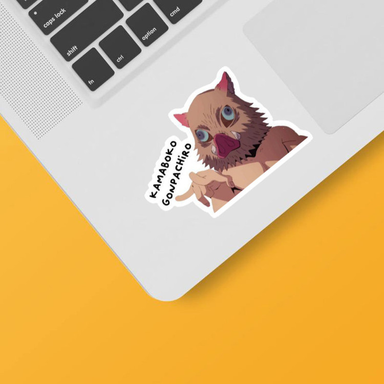 استیکر لپ تاپ و موبایل بووم طرح انیمه شیطان کش مدل اینوسکه کد mm5