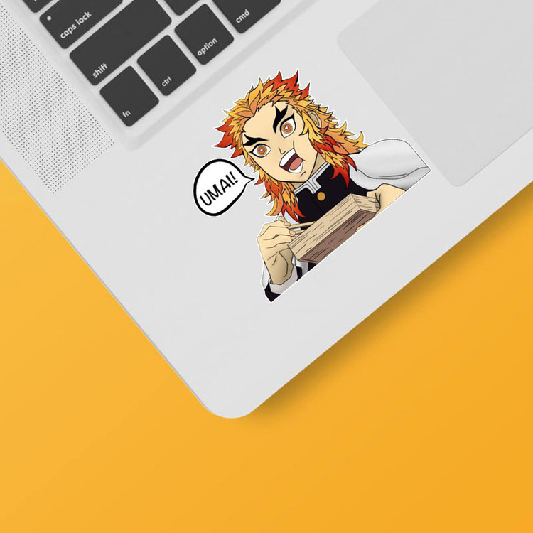 استیکر لپ تاپ و موبایل بووم طرح انیمه شیطان کش مدل هاشیرا آتشی کد mm25