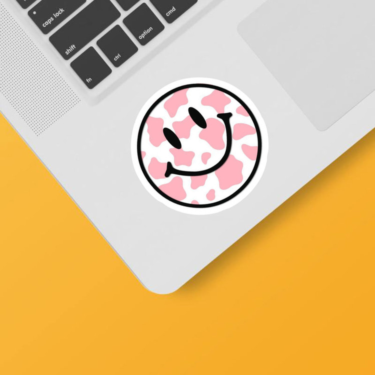 استیکر لپ تاپ و موبایل بووم طرح خنده کد mm43