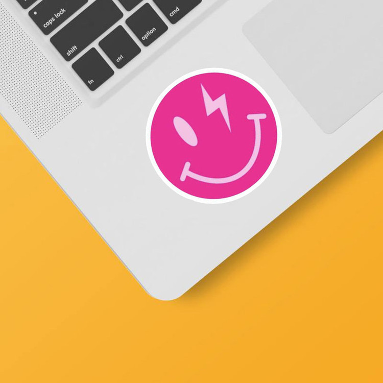 استیکر لپ تاپ و موبایل بووم طرح خنده کد mm24