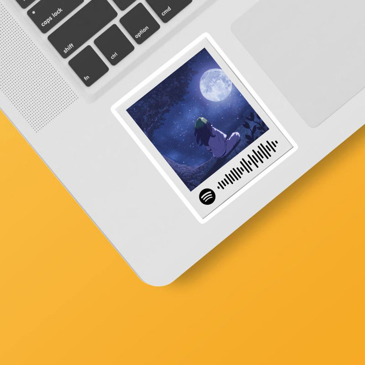 استیکر لپ تاپ و موبایل بووم طرح شب پنتونه کد mm67