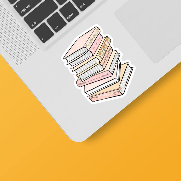 استیکر لپ تاپ و موبایل بووم طرح کتاب کد M27