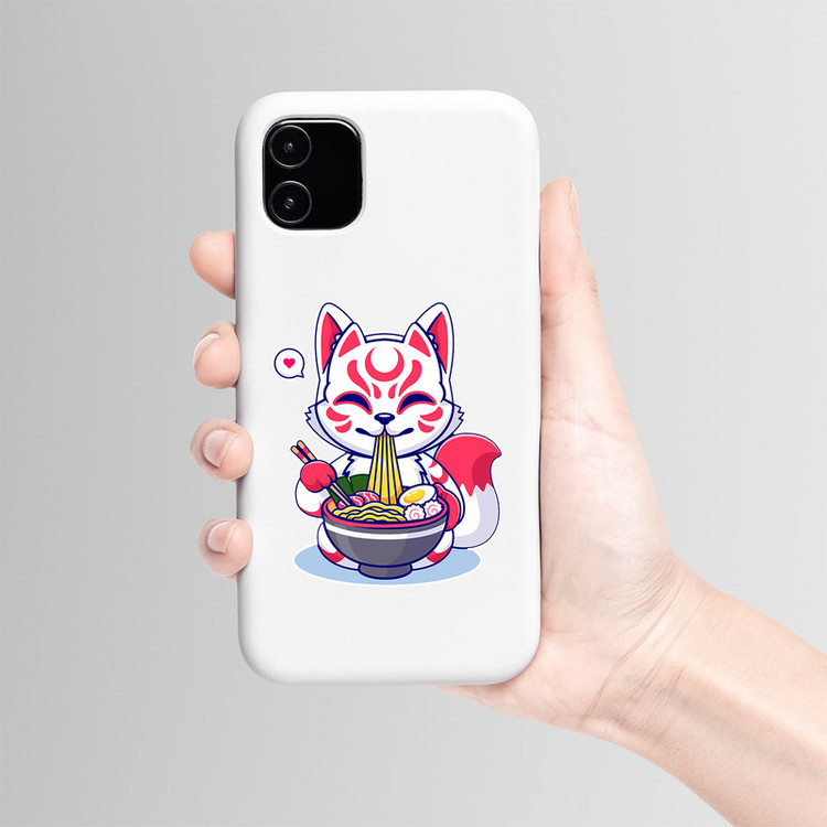 استیکر لپ تاپ و موبایل بووم طرح روباه مدل Ramen کد MR80