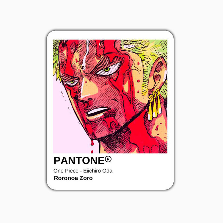 استیکر لپ تاپ و موبایل بووم طرح زورو مدل Pantone کد MD89