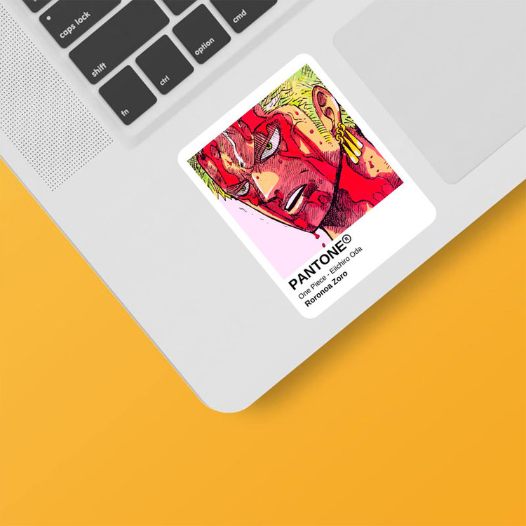 استیکر لپ تاپ و موبایل بووم طرح زورو مدل Pantone کد MD89