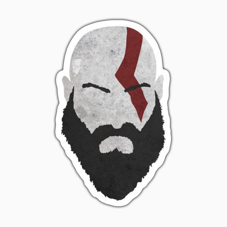 استیکر لپ تاپ و موبایل بووم طرح God Of War کد MD79