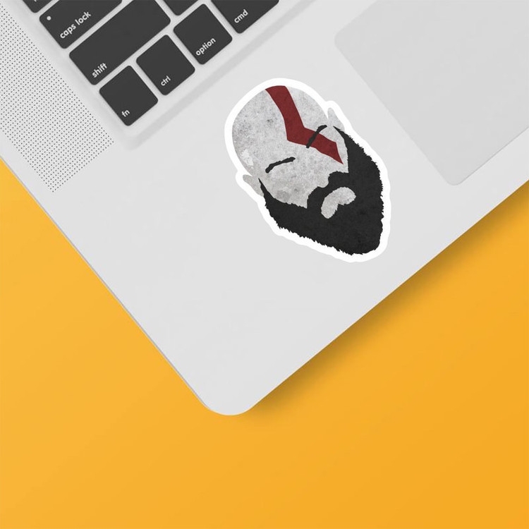 استیکر لپ تاپ و موبایل بووم طرح God Of War کد MD79