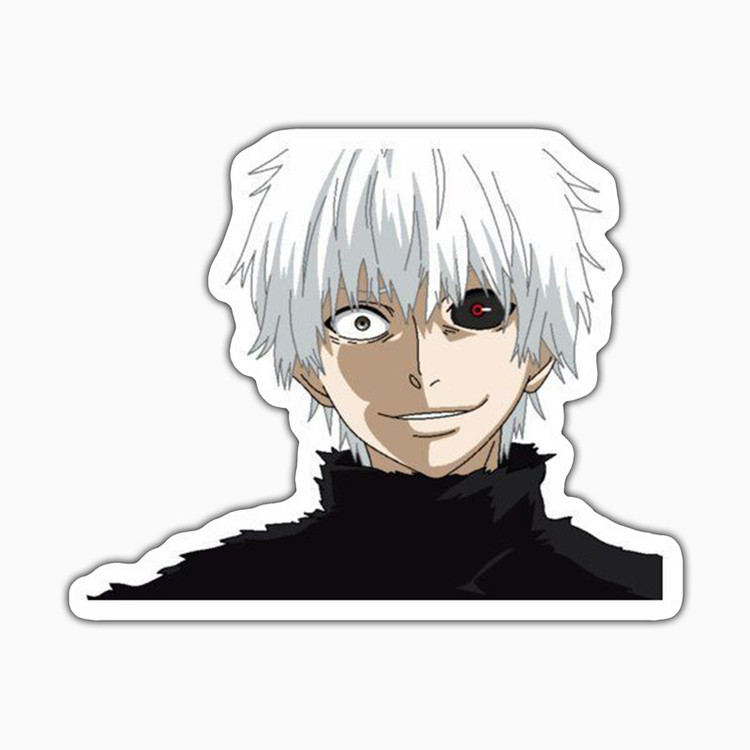 استیکر لپ تاپ و موبایل بووم طرح انیمه Tokyo Ghoul مدل Kaneki کد MD84