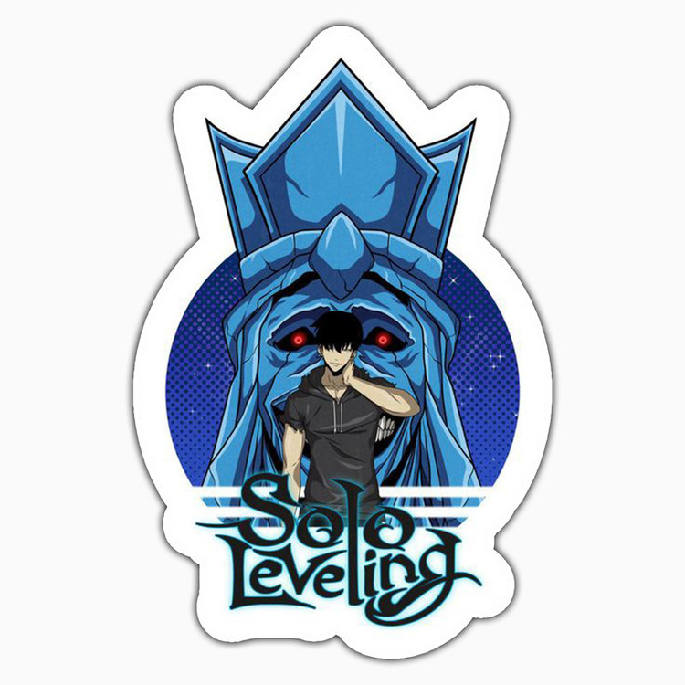 استیکر لپ تاپ و موبایل بووم طرح انیمه Solo Leveling مدل Sung کد MD89