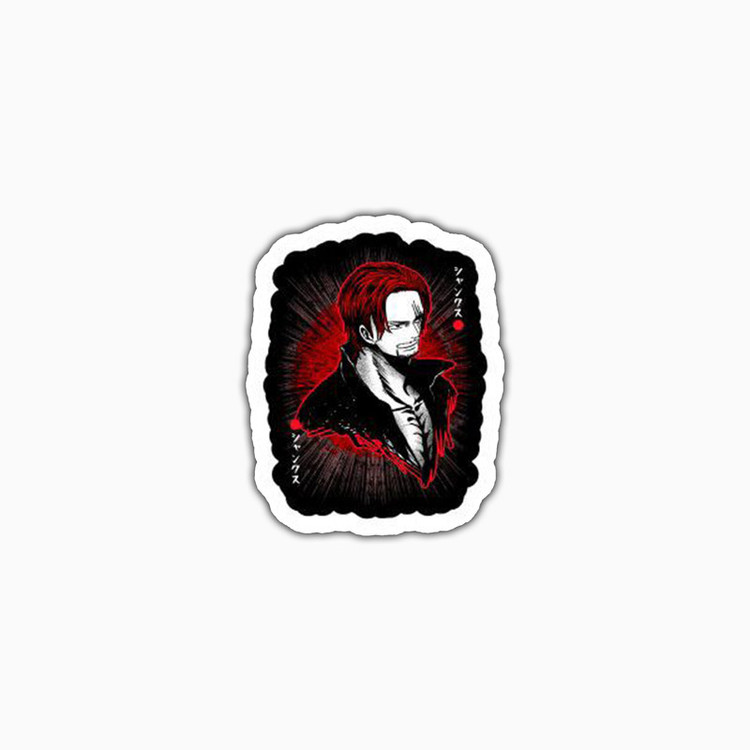 استیکر لپ تاپ و موبایل بووم طرح انیمه Onepiece مدل Shanks کد MD41