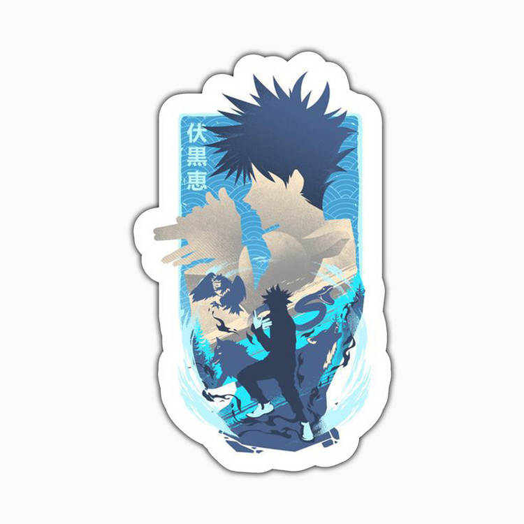 استیکر لپ تاپ و موبایل بووم طرح انیمه Jujutsu Kaisen مدل Megumi کد MD95