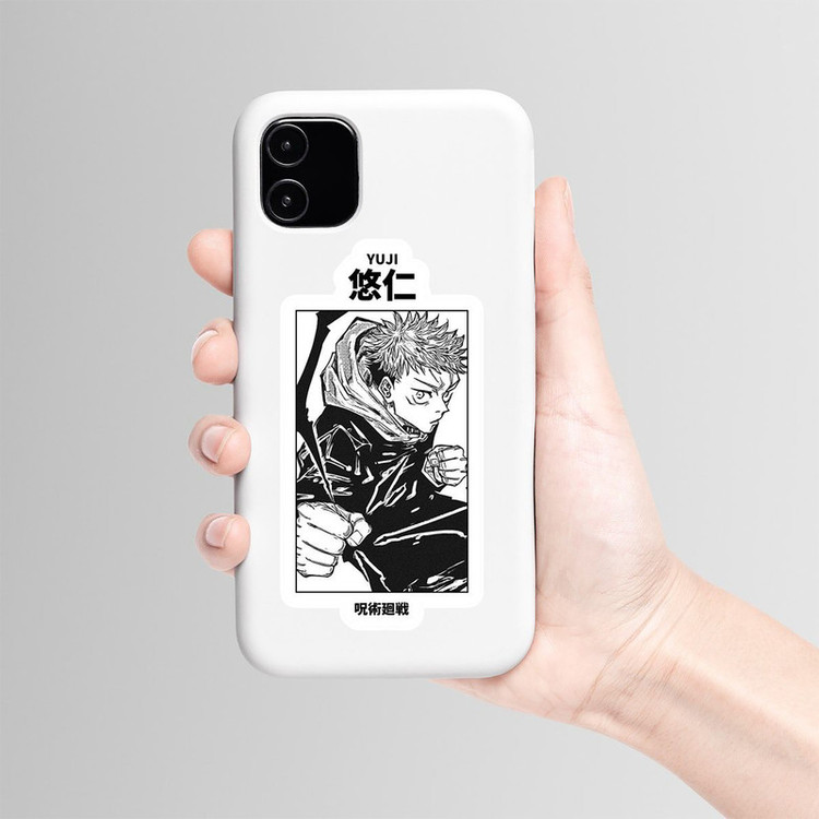 استیکر لپ تاپ و موبایل بووم طرح انیمه Jujutsu Kaisen مدل Itadori کد MD88