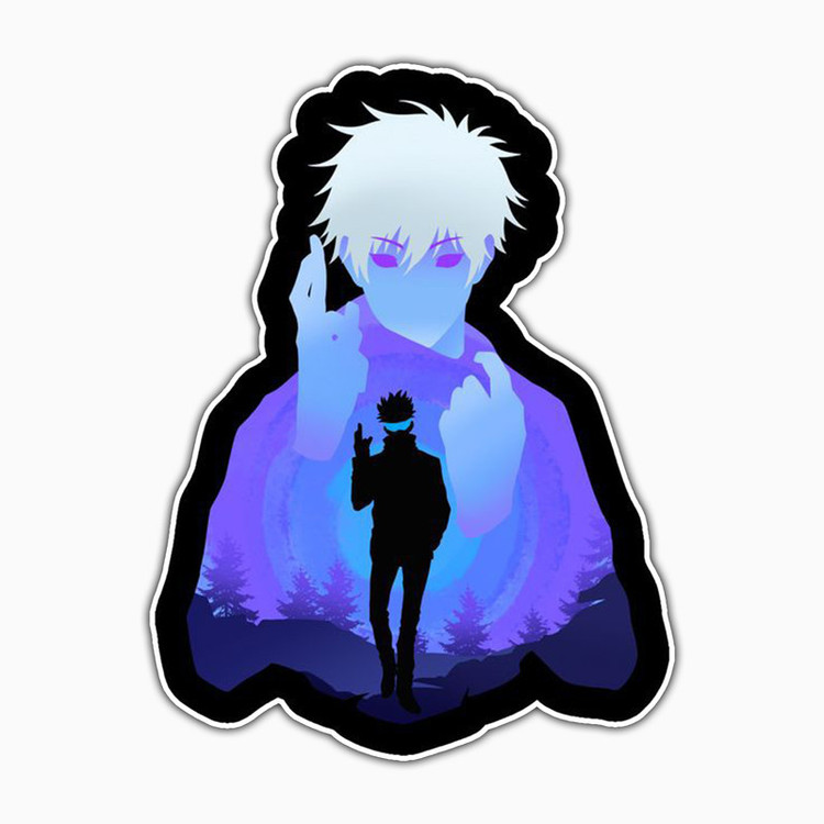 استیکر لپ تاپ و موبایل بووم طرح انیمه Jujutsu Kaisen مدل Gojo کد MD77