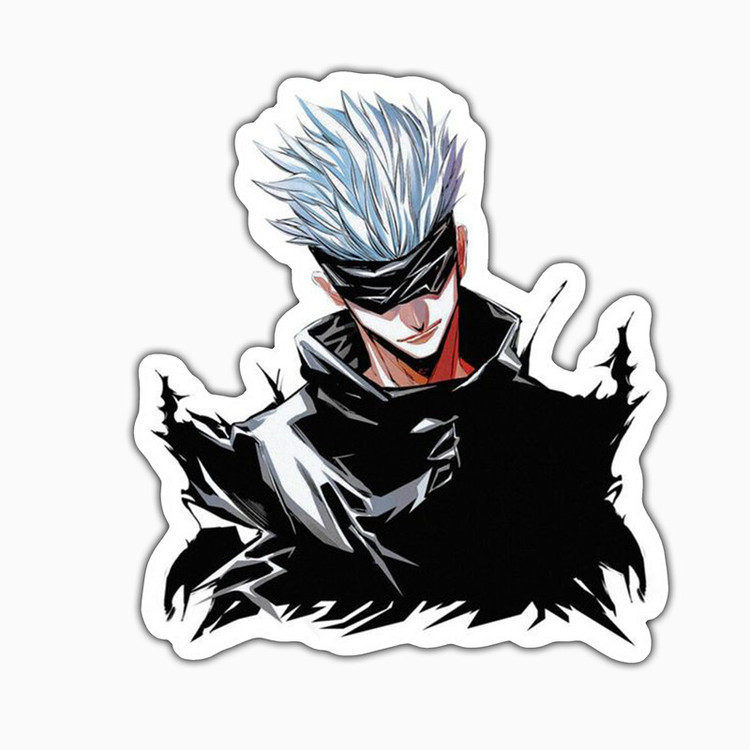 استیکر لپ تاپ و موبایل بووم طرح انیمه Jujutsu Kaisen مدل Gojo کد MD67
