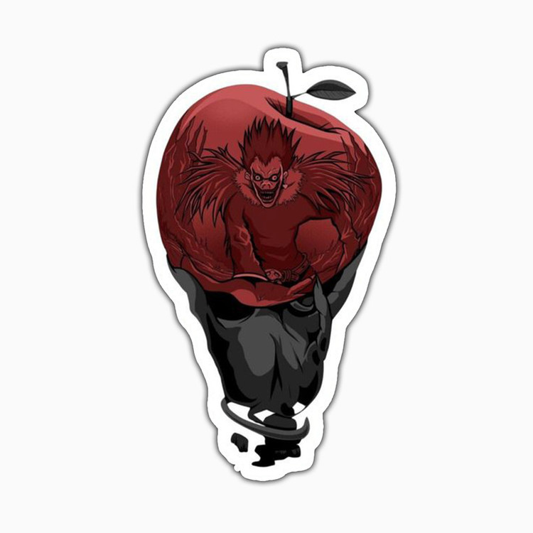 استیکر لپ تاپ و موبایل بووم طرح انیمه Deathnote مدل Apple کد MD66