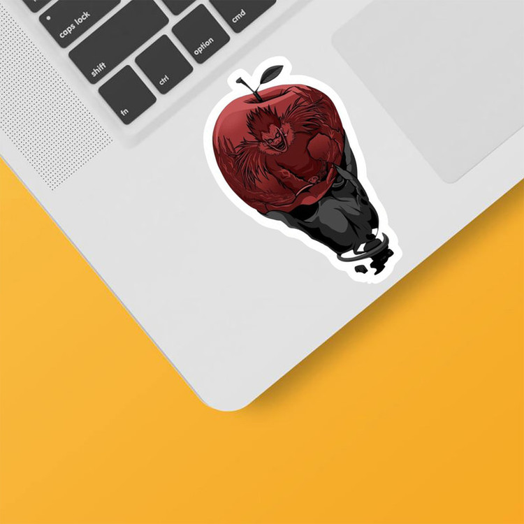 استیکر لپ تاپ و موبایل بووم طرح انیمه Deathnote مدل Apple کد MD66