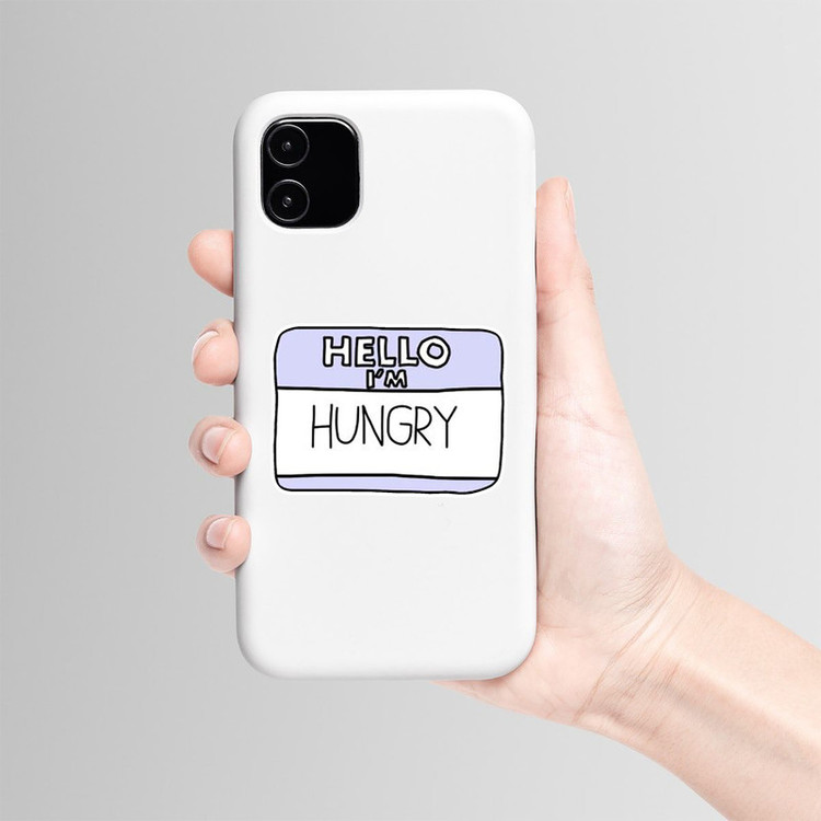 استیکر لپ تاپ و موبایل بووم طرح نوشته مدل Hungry کد MD89