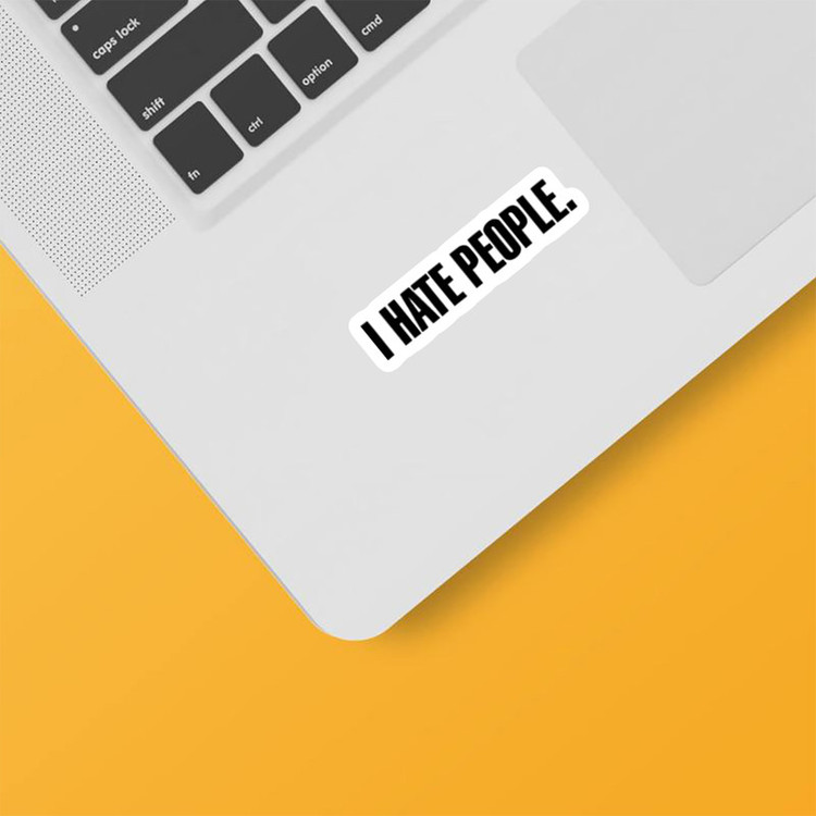 استیکر لپ تاپ و موبایل بووم طرح نوشته کد MD83