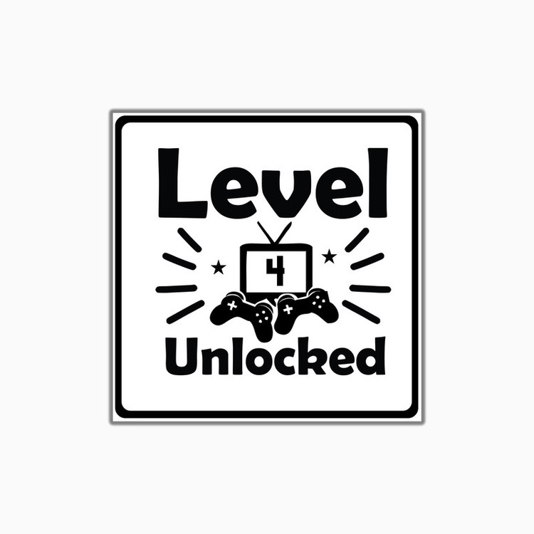استیکر لپ تاپ و موبایل بووم طرح Gaming مدل Level4 کد KM36