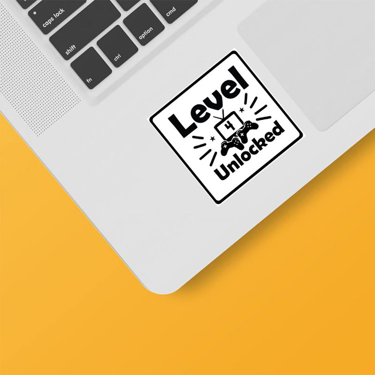 استیکر لپ تاپ و موبایل بووم طرح Gaming مدل Level4 کد KM36