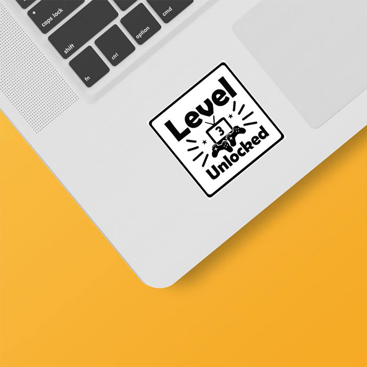 استیکر لپ تاپ و موبایل بووم طرح Gaming مدل Level3 کد KM35