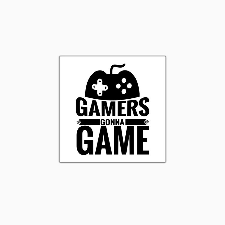 استیکر لپ تاپ و موبایل بووم طرح Gaming کد KM17