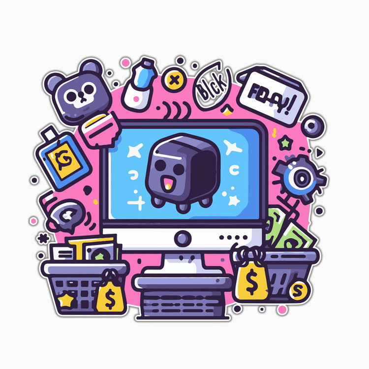 استیکر لپ تاپ و موبایل بووم طرح کارتونی1 کد MA105