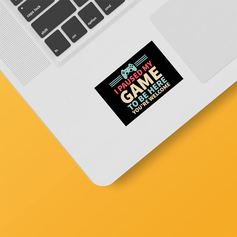 استیکر لپ تاپ و موبایل بووم طرح Gaming کد MA112
