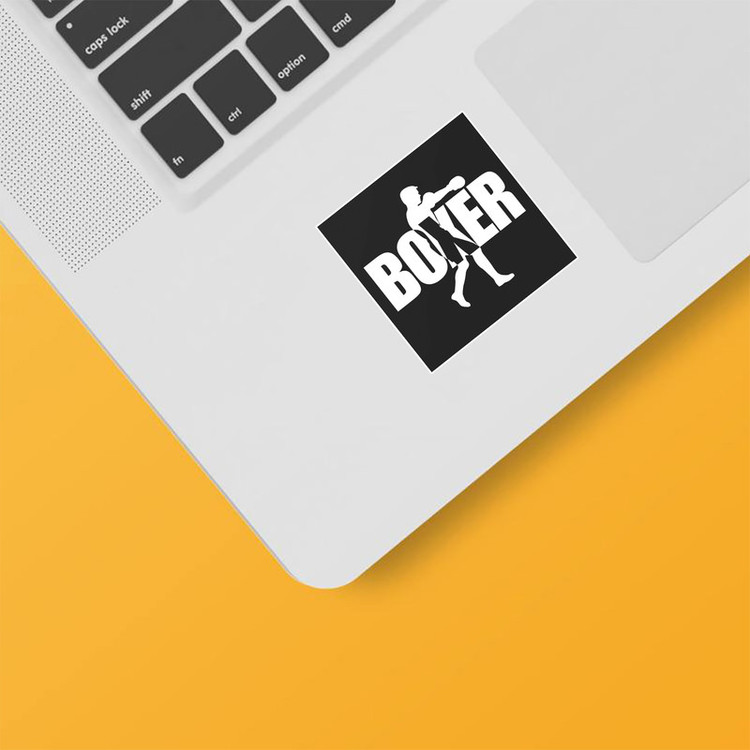 استیکر لپ تاپ و موبایل بووم طرح بوکسور کد BM53