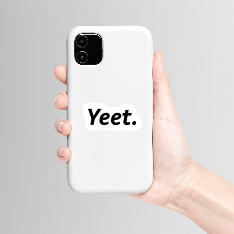 استیکر لپ تاپ و موبایل بووم طرح نوشته مدل Yeet کد BM30