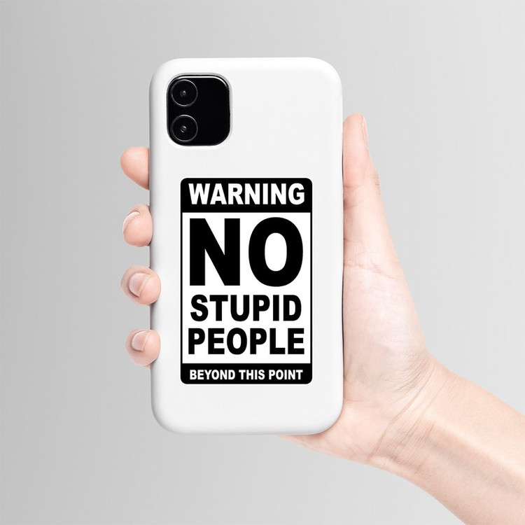 استیکر لپ تاپ و موبایل بووم طرح نوشته مدل Warning کد BM4