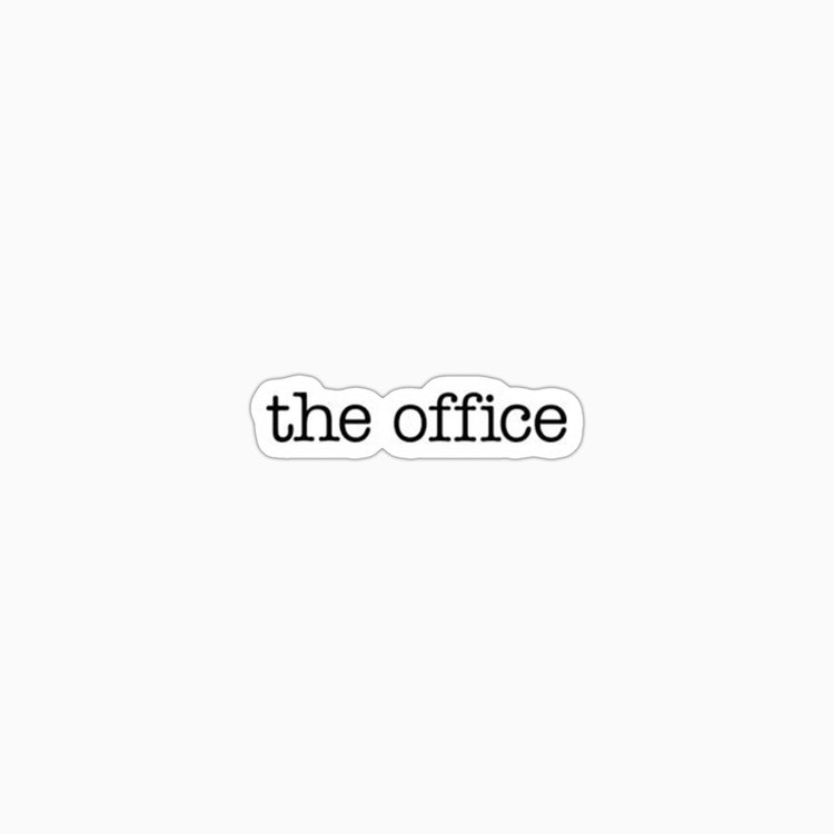 استیکر لپ تاپ و موبایل بووم طرح نوشته مدل The Office کد BM28