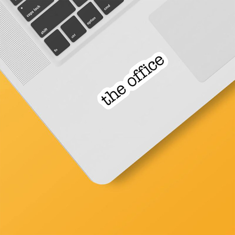 استیکر لپ تاپ و موبایل بووم طرح نوشته مدل The Office کد BM28